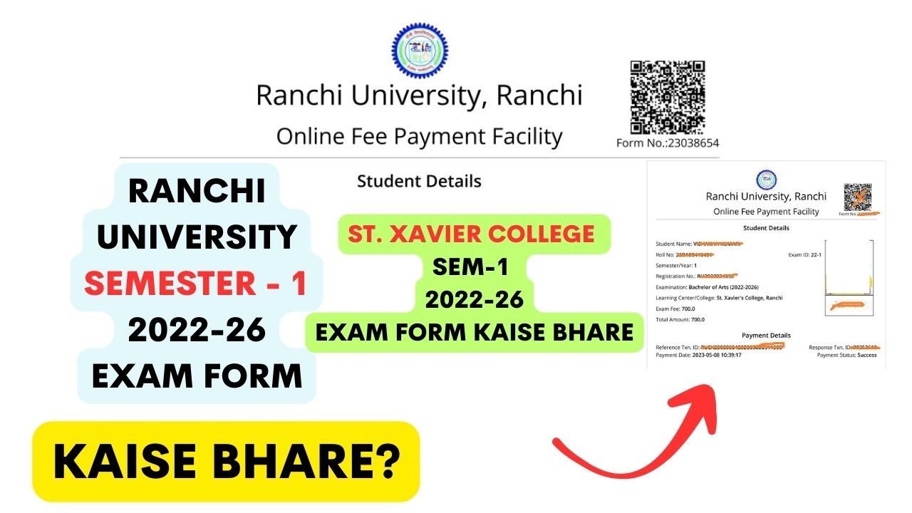 Don't Fill Your Sem 1 Exam Form Without Watching This First || RU SEM-1 EXAM FORM 22-26