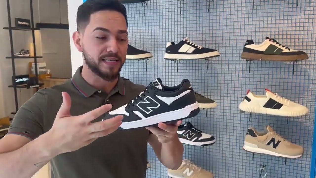 T&ecirc;nis New Balance 480 Masculino Preto