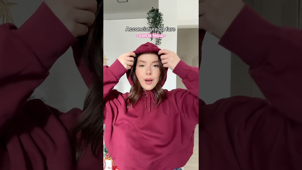 Acconciature da fare con la felpa ✅