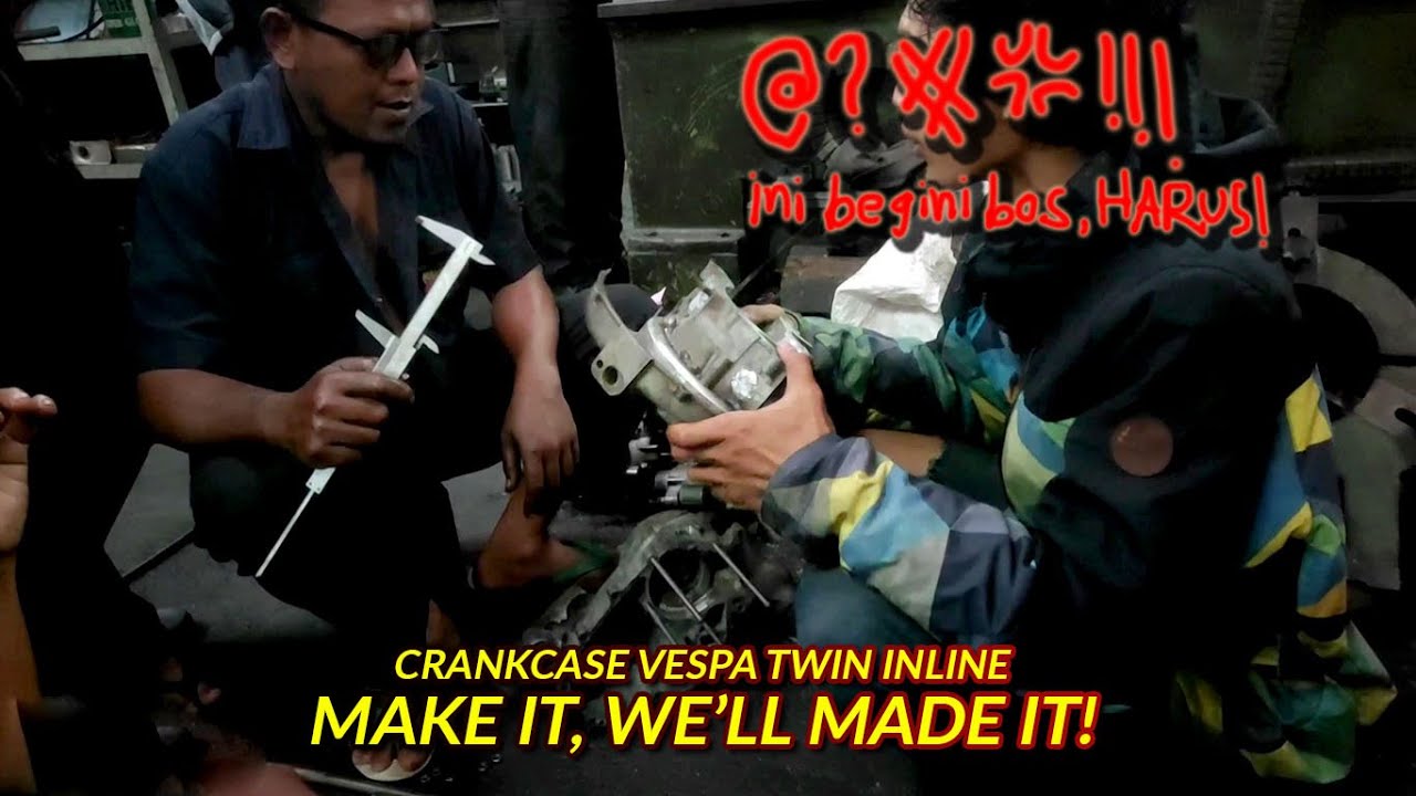 Part 2 Vespa Twin 2 Silinder Cylinder Crankcase Build || Aji VAS