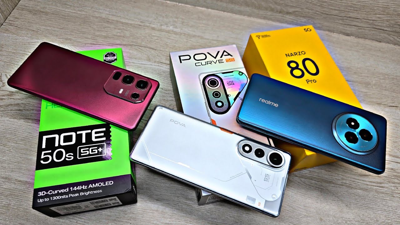 Tecno Pova Curve vs Infinix Note 50s vs Realme Narzo 80 Pro - Which Should You Buy ?