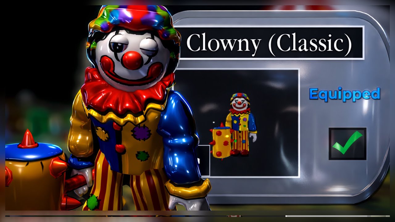 Piggy- Classic Clowny Skin Showcase! 🤡🎪