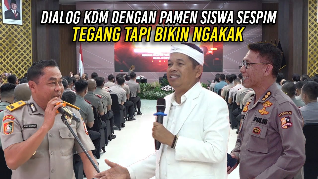 DIALOG KDM DENGAN PAMEN SISWA SESPIM | TEGANG TAPI BIKIN NGAKAK