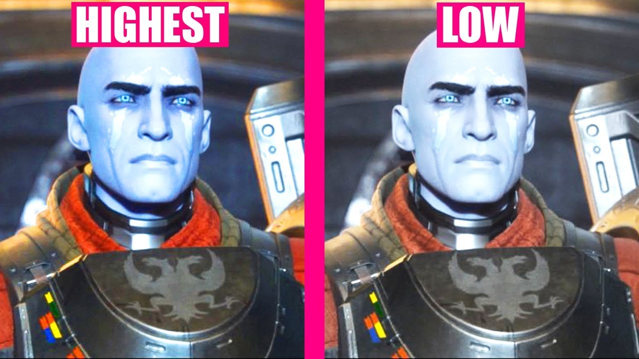 DESTINY 2 : LOW vs HIGHEST Graphics Settings Comparison
