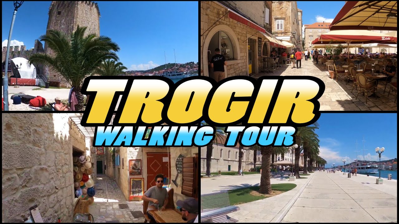 TROGIR Walking Tour - Croatia (4k)