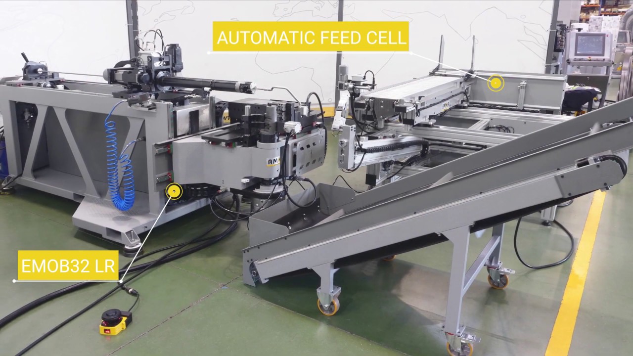 LR Fully Electric CNC Tube Bender  eMOB32 with feeder AMOB UK