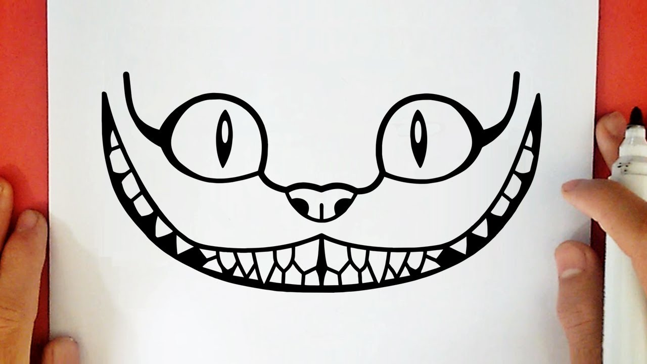 HOW TO DRAW TUMBLR CHESHIRE CAT