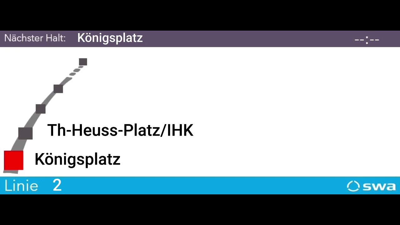 Ansage Bis Th-Heuss-Platz/IHK Linie 2 SWA Augsburg
