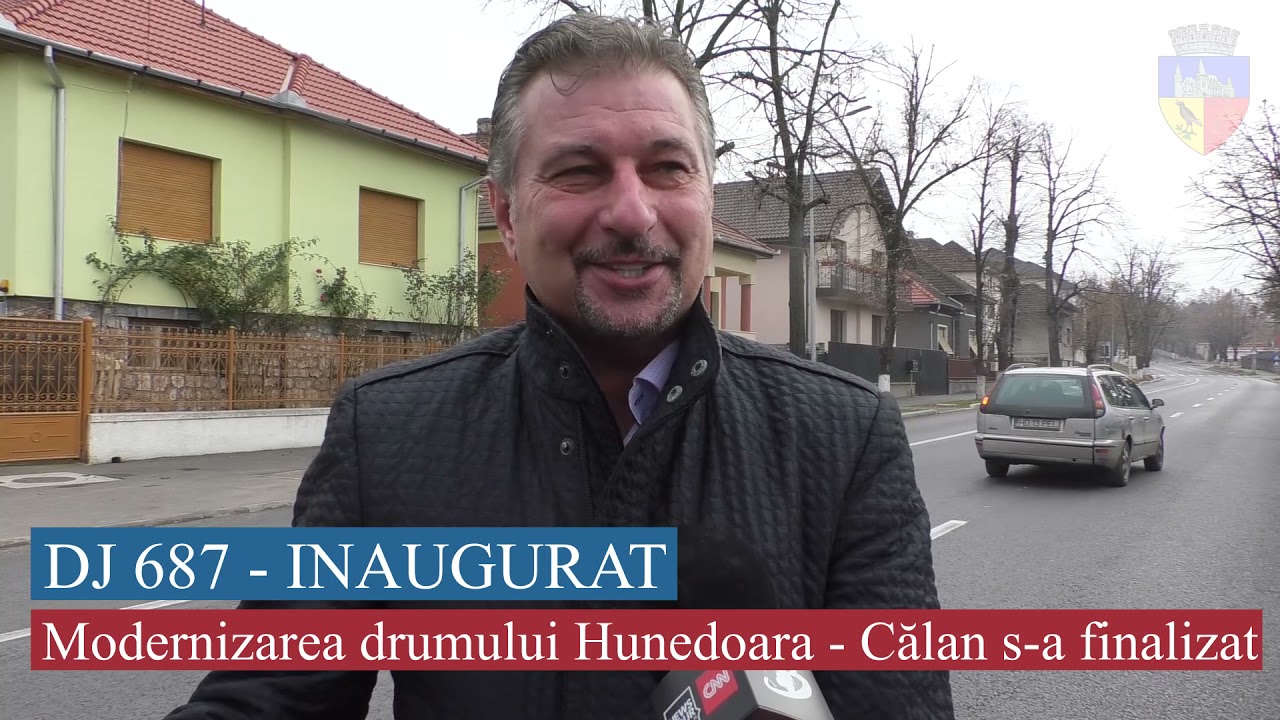 Modernizare a drumului județean DJ 687, între Hunedoara și Călan, a fost finalizată