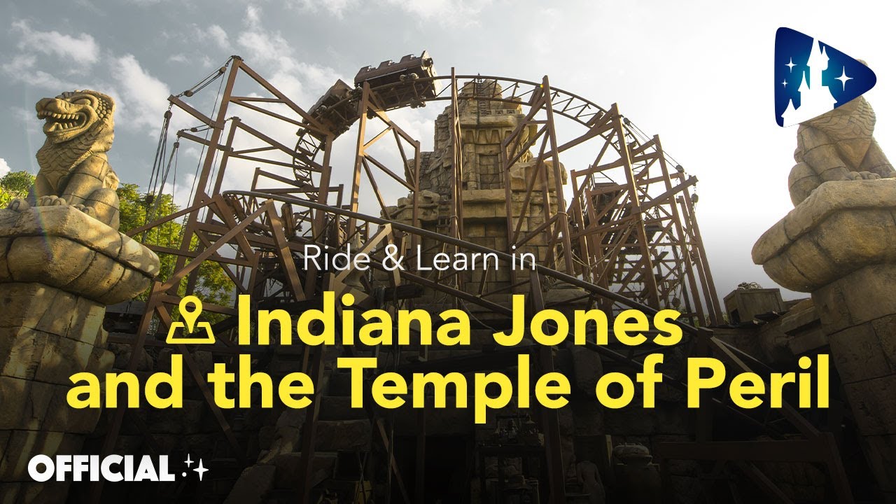 Disneyland Paris | Ride & Learn in Indiana Jones and the Temple of Peril 🎢