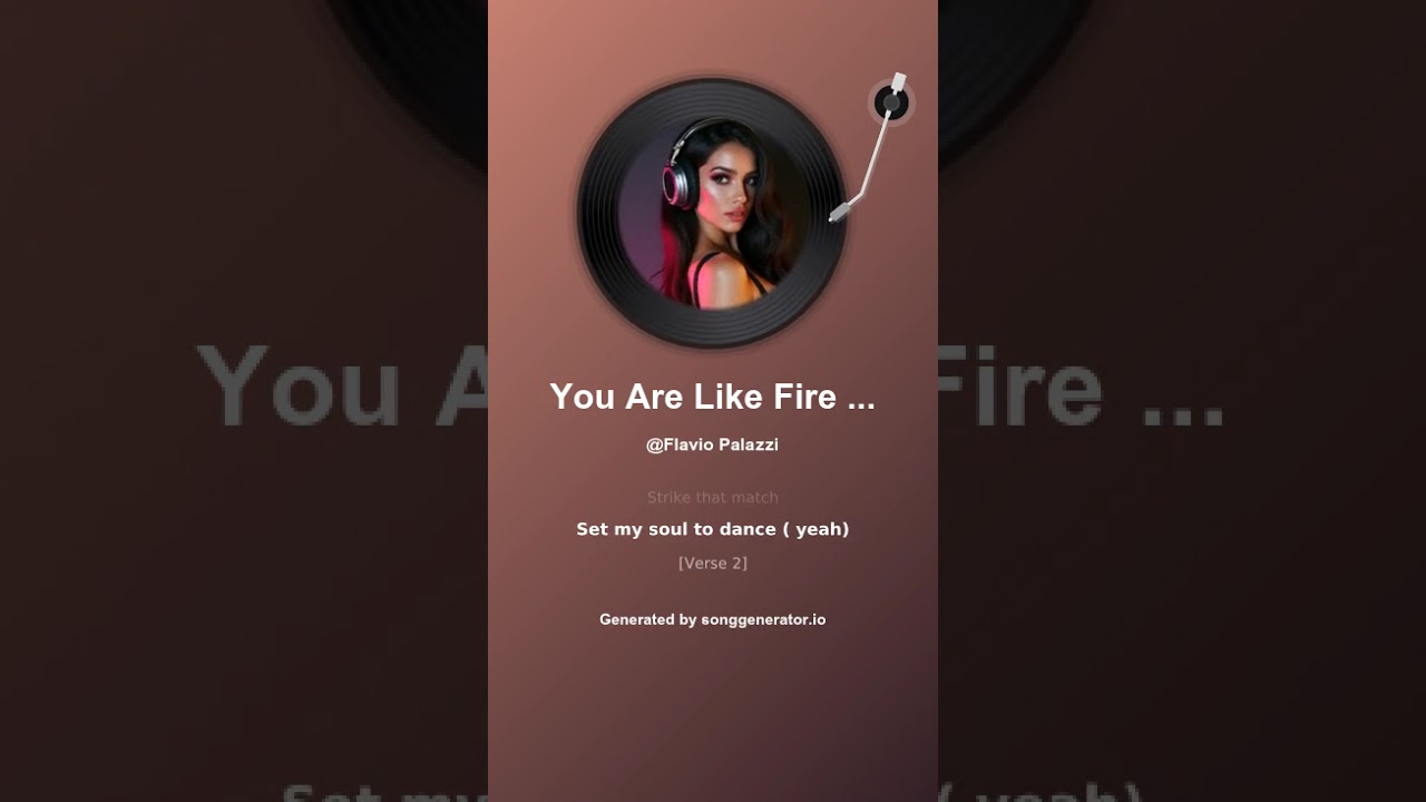 You Are Like Fire and Dynamite