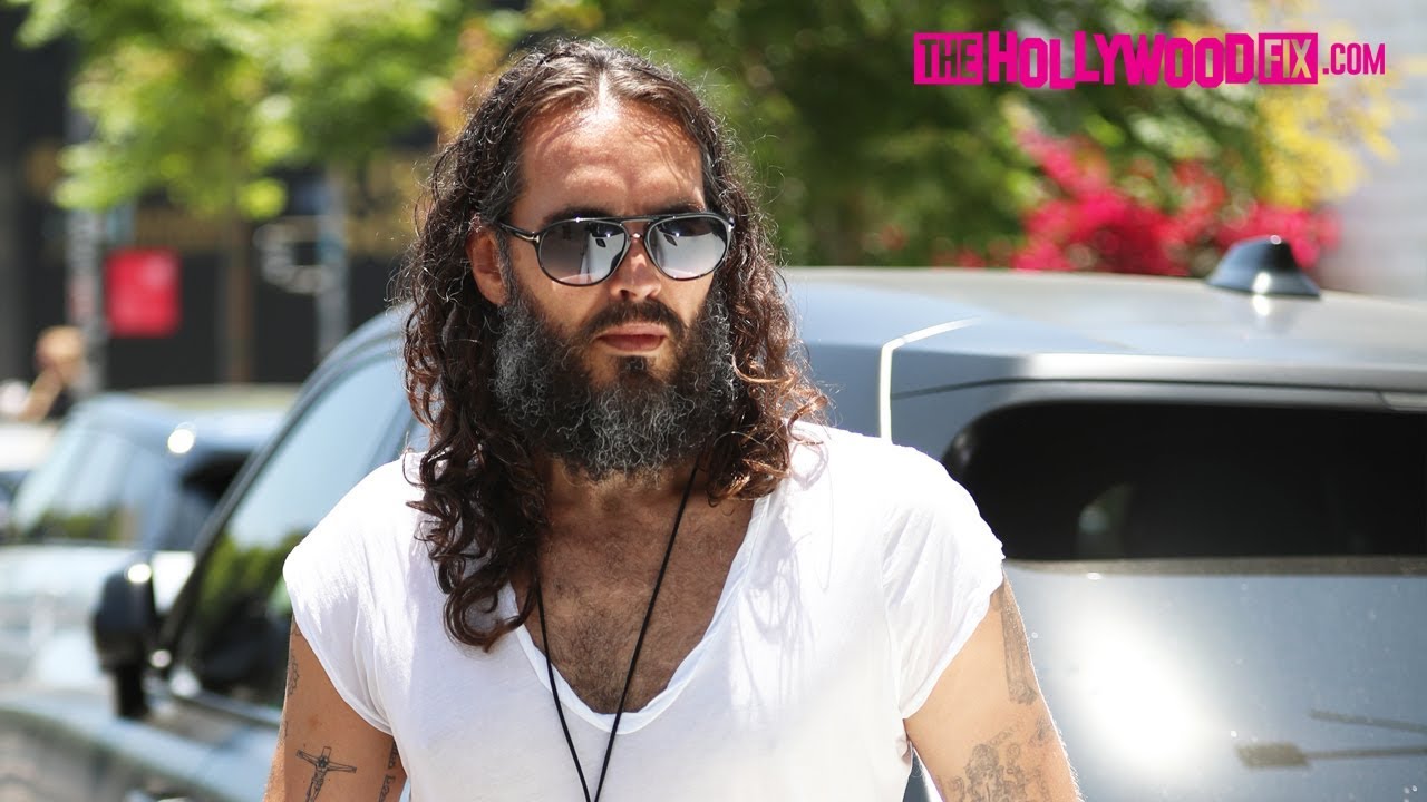 Russell Brand & His Wife Laura Dodge Katy Perry Questions While Leaving Lunch At The Ivy 6.28.19