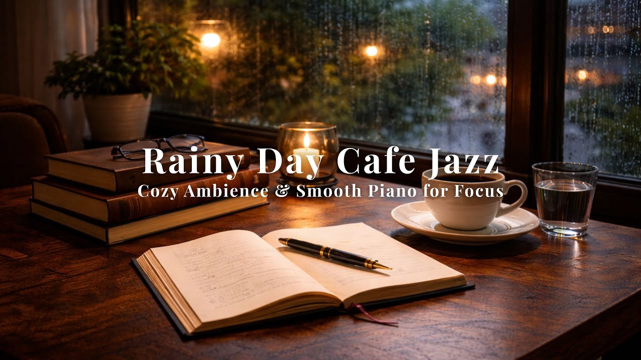 【雨の日】静かなカフェジャズBGM｜Rainy Day Cafe Jazz for Focus