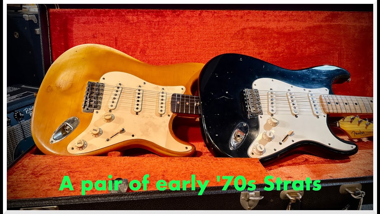 A pair of early '70s Strats