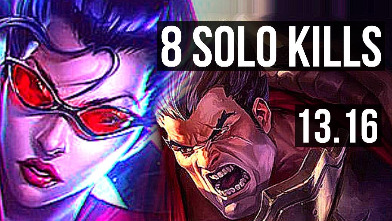 VAYNE vs DARIUS (TOP) | 8 solo kills, 8/1/1, 500+ games | NA Diamond | 13.16