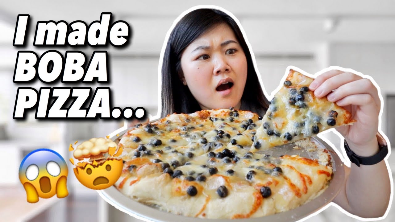 So I made the VIRAL BOBA PIZZA from Taiwan…