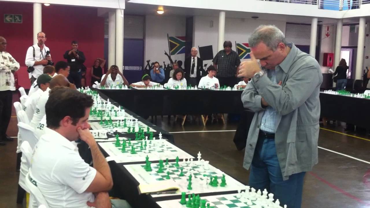 Bryan vs Garry Kasparov - Simul in Cape Town, South Africa