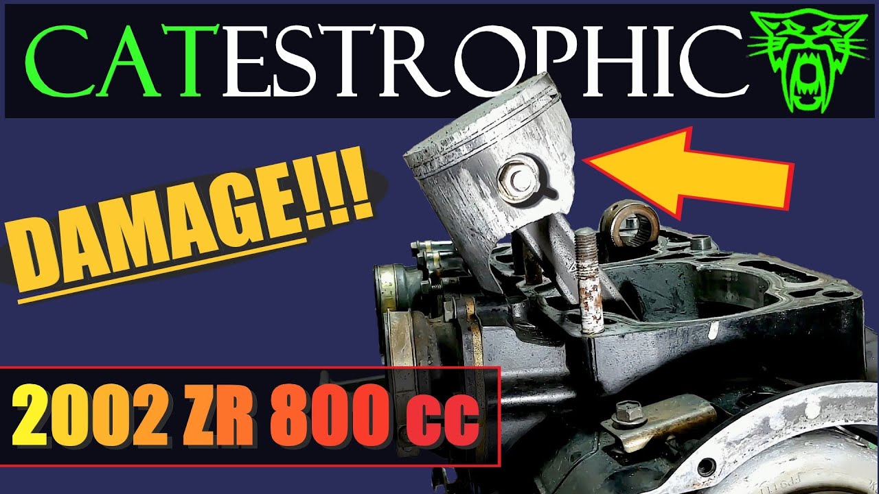 02 Arctic Cat ZR 800 CCE Rebuild part 12:  THE DAMAGE IS CATASTROPHIC || Splitting the Cases!