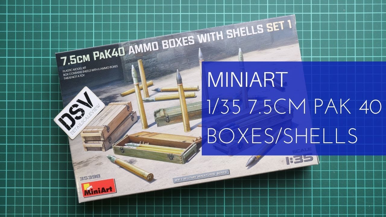 Miniart 1/35 7.5cm PAK 40 with Boxes and Shells (35398) Review