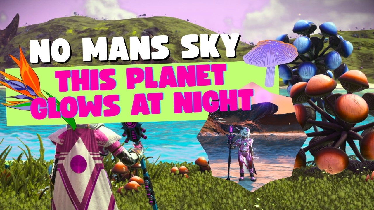 I Found a Lush Paradise Planet with Glowing Sunsets 🌊✨ | No Man’s Sky
