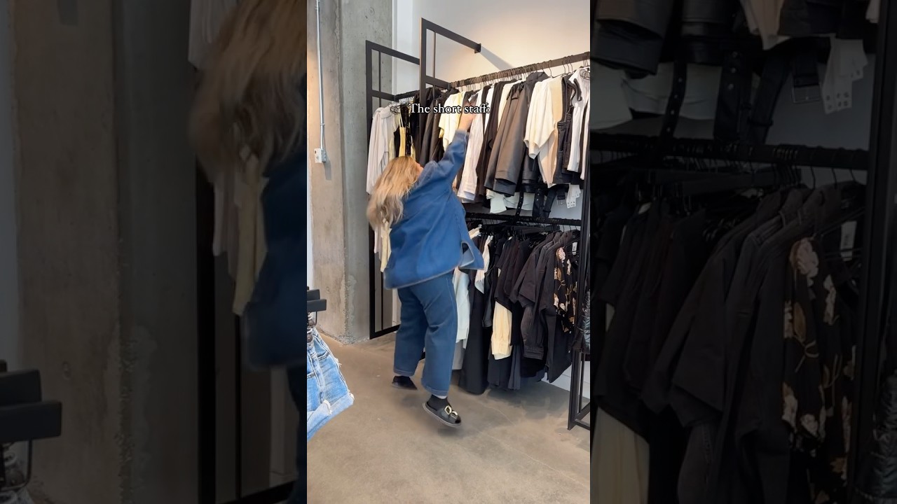 Where&rsquo;s the stool when we need it! #boutique #ootd #funnyshopping #clothingboutique