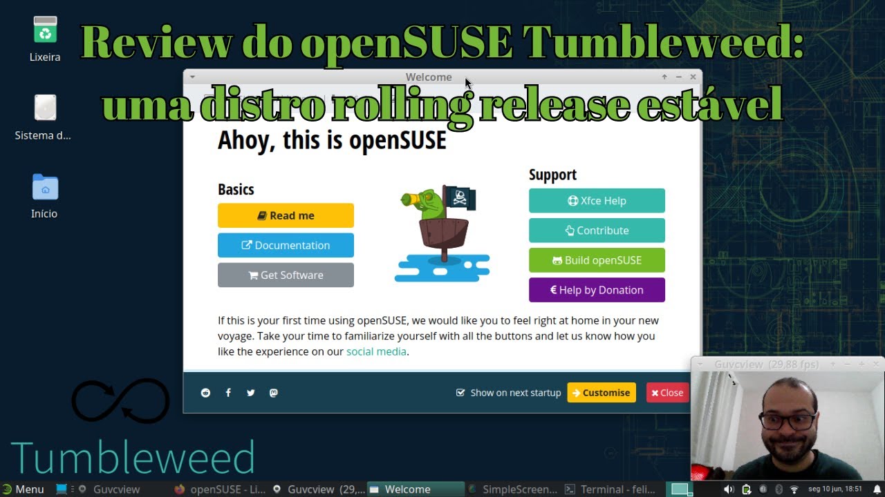 Review do openSUSE Tumbleweed: uma distro rolling release estável