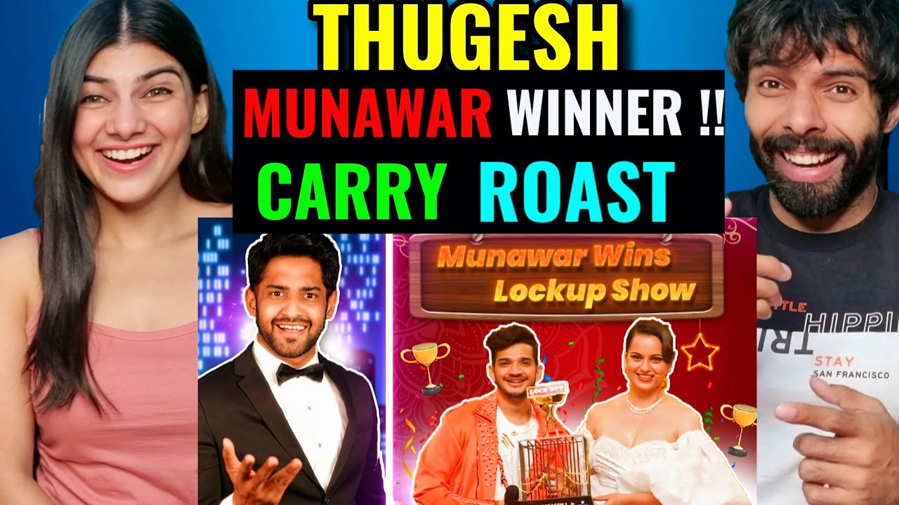 Munawar Faruqui Wins Lockup Show & Carry minati roasted! REACTION VIDEO !!