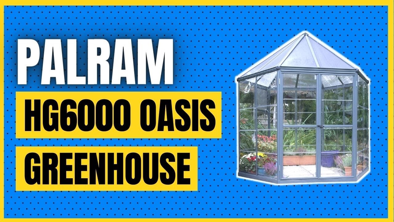Palram HG6000 Oasis Greenhouse, 7' x 8' x 9', Gray