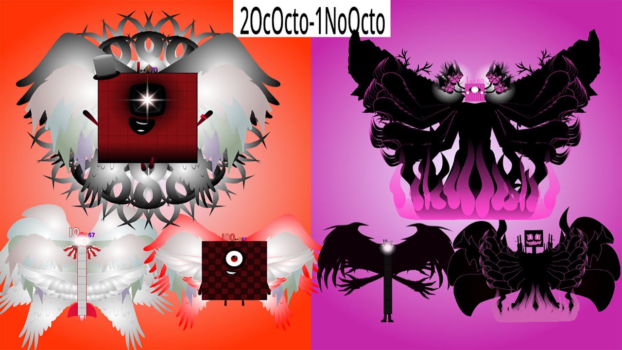 NumberBlocks Band Different (2OcOcto-1NoOcto) vs Uncannyblocks Band But Different