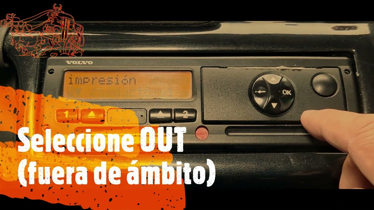 Insertar tarjeta de tacógrafo, usar la opción "OUT" y sacar la tarjeta VDO/Continental V2.0