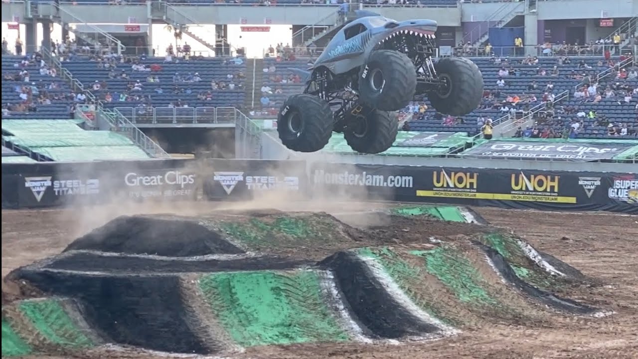Monster Jam Orlando 2021 Megalodon (Adam Anderson) WINNING Freestyle 02/28/21