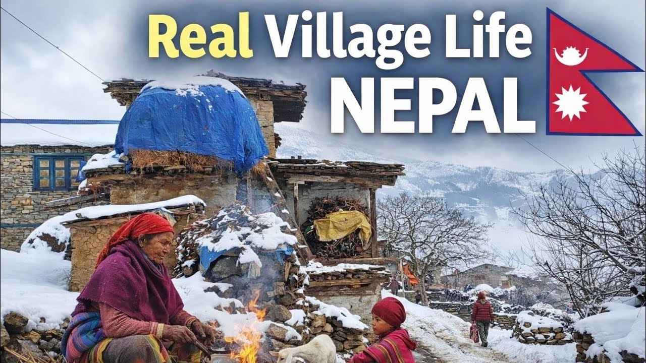 Nepali People Are Working With Sniwing || They Are Surviving Whole Life ||Most Peaceful LifeStyle ||