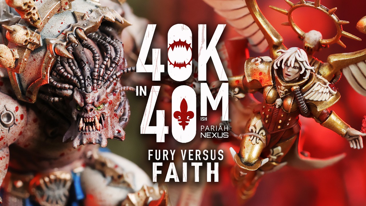 Faith vs Fury! Adepta Sororitas Take the Holy Trinity to World Eaters. Warhammer 40k in 40m