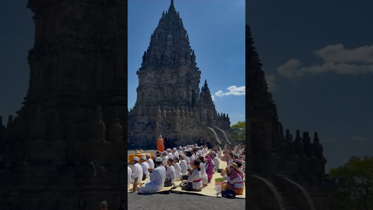 Om Namah Shivay! Sacred chants fill the air at Prambanan Temple in Indonesia