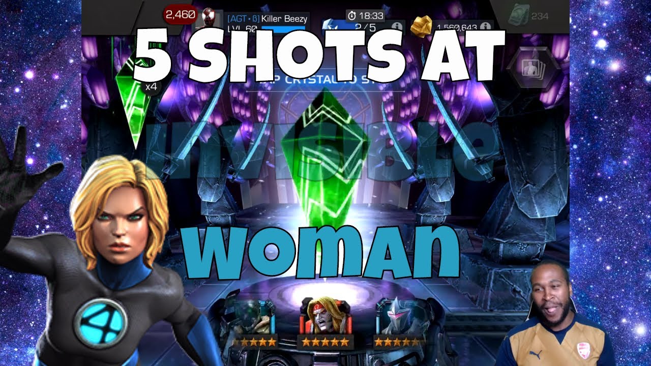 5x Invisible Woman Featured Cavalier Crystal Opening  l  Marvel Contest Of Champions