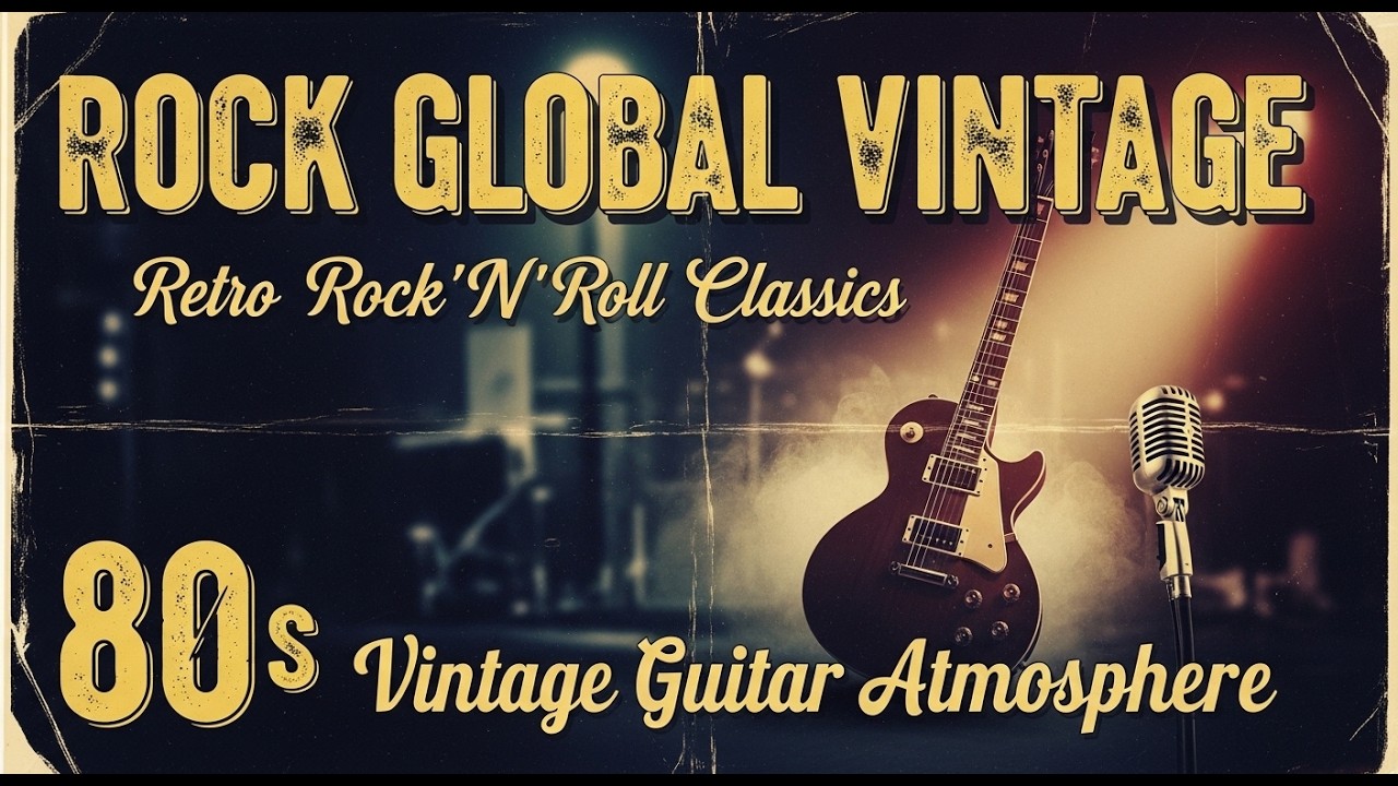 Best Music Rock Global Vintage 🔥 Retro Rock N Roll Classics 🔥 80s Vintage Guitar Atmosphere