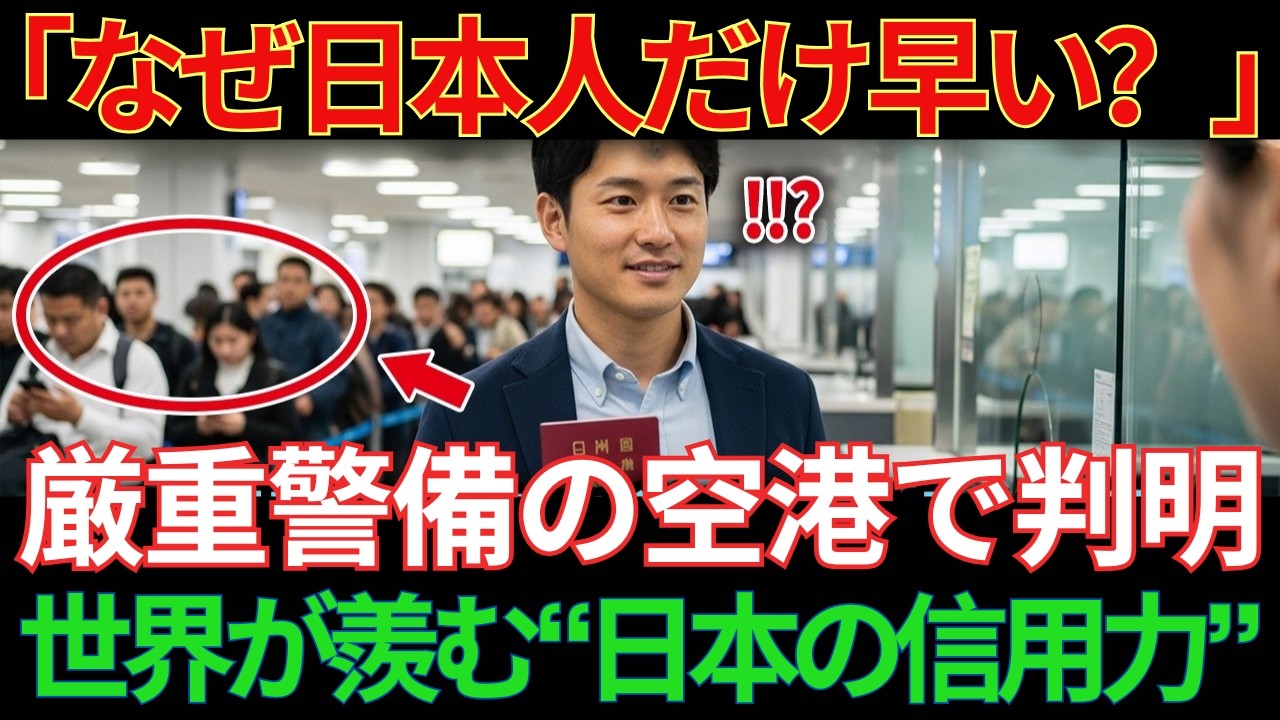 【海外の反応】「日本人だけズルい！」3時間待った米国人が見た“20秒通過”の真実に涙