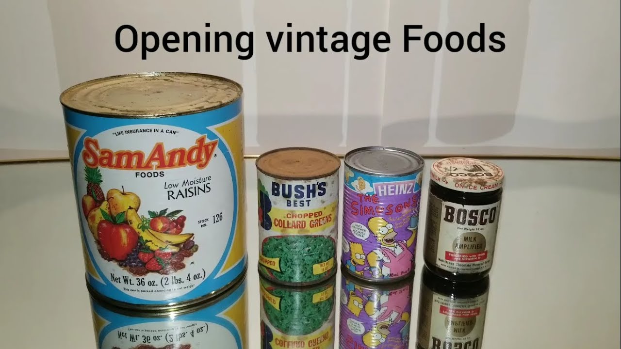 Opening Decades-old Canned Foods 7, 1950s - 90s