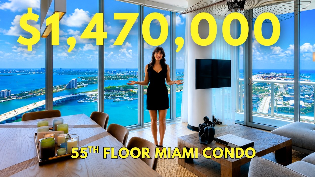Inside a $1.47M Downtown Miami Condo with Panoramic Views