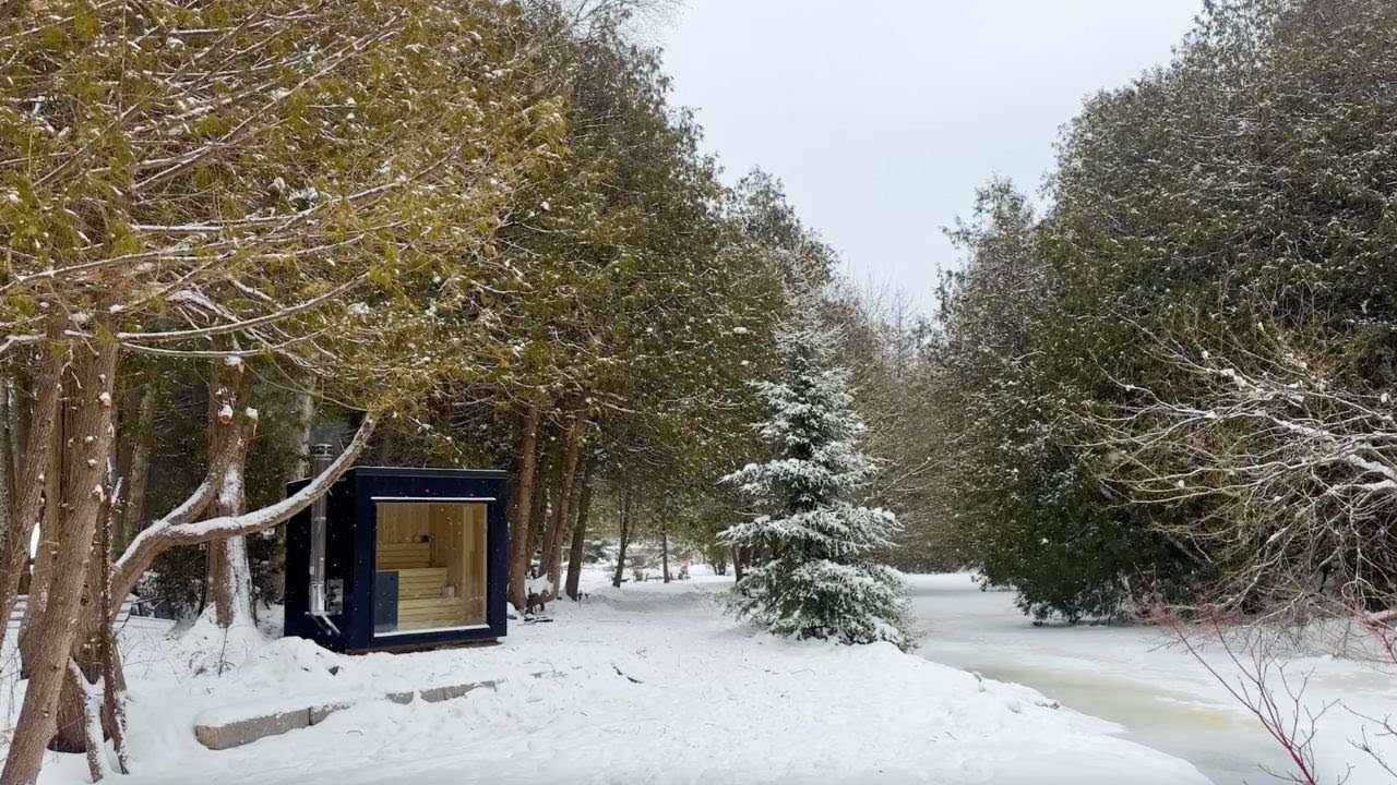 Delivering a Sauna in Snowy Conditions | Custom Sauna Delivery by Sip Saunas