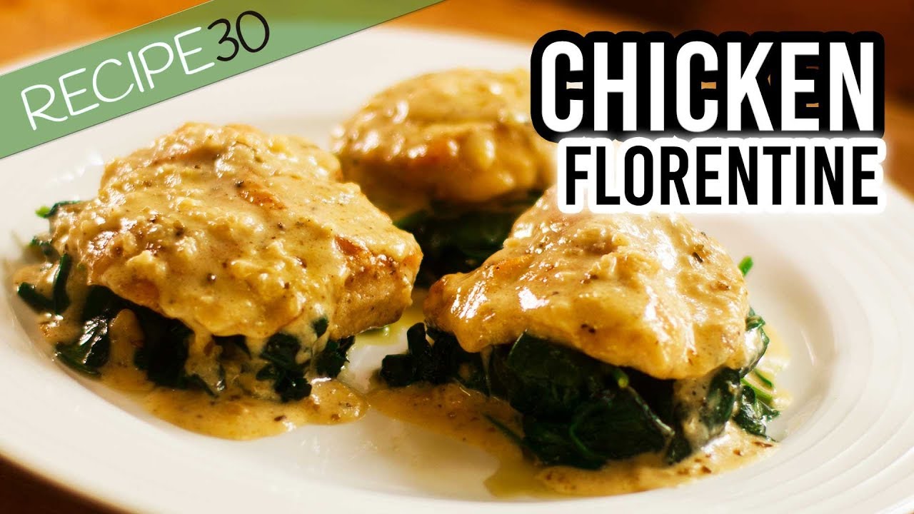 Chicken Florentine with a Parmesan Cream Sauce