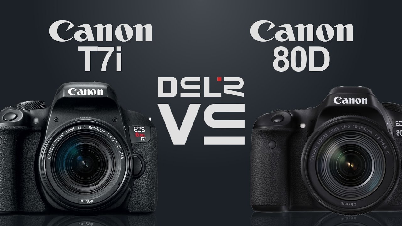 Canon EOS Rebel T7i (800D/X9i) vs Canon EOS 80D