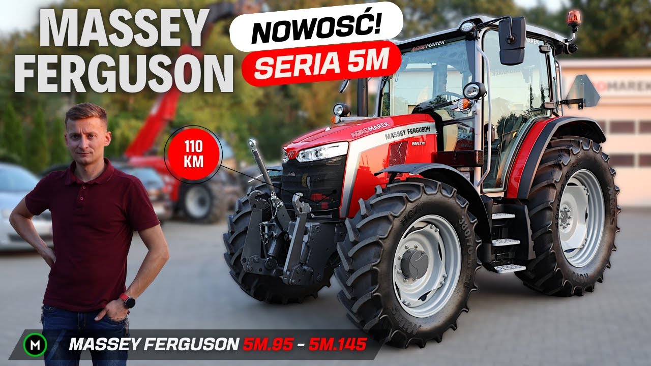 MASSEY FERGUSON 5M.115 - nowa seria 5M na rynku ciągników | Prezentacja / test ciągnika [PL / ENG]