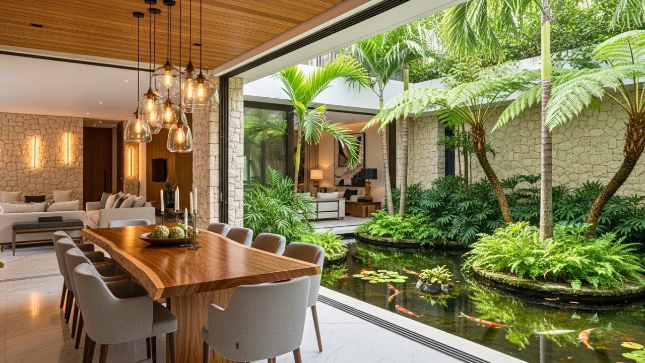 2025 Tropical Luxury Courtyard Centered Living Spaces that Inspire