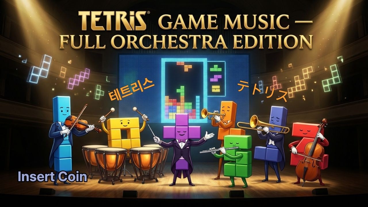 Tetris Game Music / 테트리스 게임음악 / テトリス ゲーム音楽 #tetris #orchestra  #retromusic