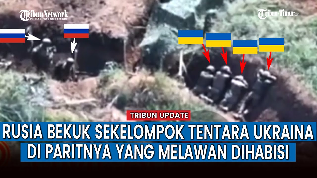 FULL! Menggila! Pasukan Rusia Gempur Parit Musuhnya dan Tangkap Sekelompok Tentara Ukraina
