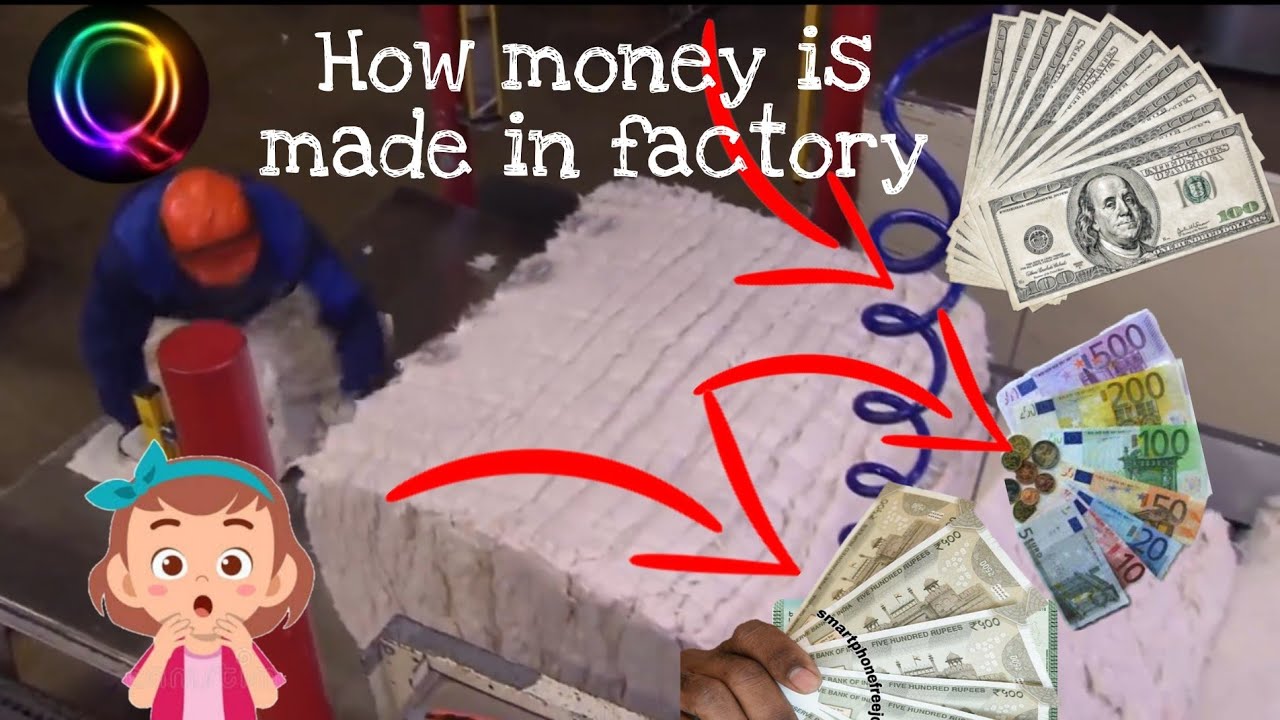 Dollar | Euro | How money is made in factory | Printing factory | भारत में पैसा कैसे बनता है |