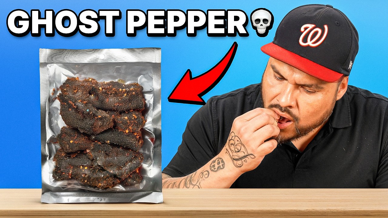 Mexican Dads vs the SPICIEST Beef Jerky