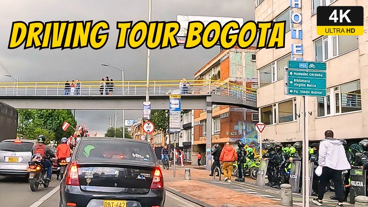 Driving Tour Bogotá  | No Me Esperaba Esto en el Recorrido | 4:oo pm Sábado 19°C | COLOMBIA 4K