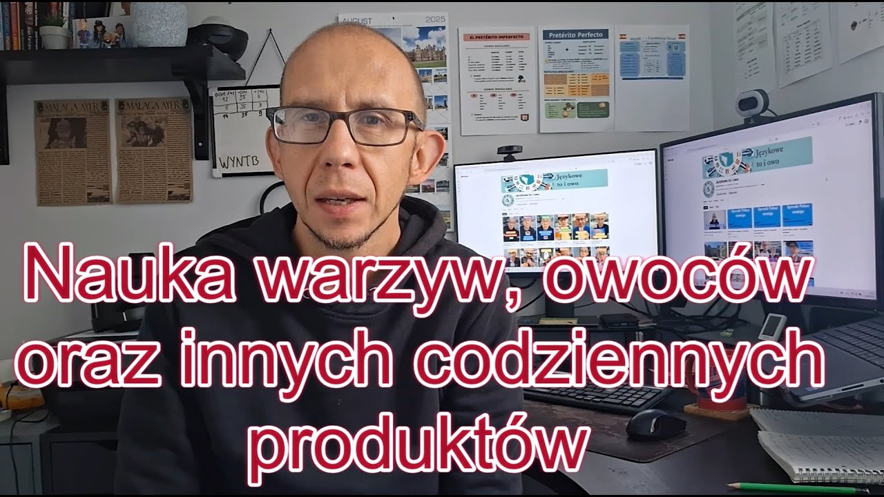 Nauka nazw warzyw, owoców i innych produktów